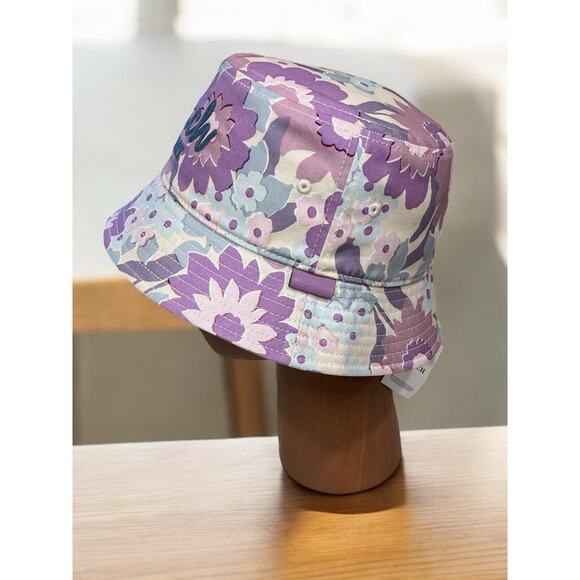 NWT Coach CBN77 Script Floral Print Bucket Hat Size XS/S - Picture 2 of 5